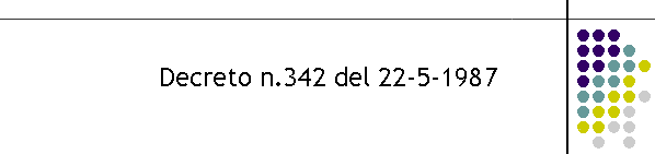 Decreto n.342 del 22-5-1987